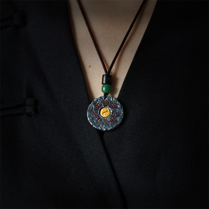 Discover the Mystical Allure of the Goat Ghost Money Pendant Bagua Tai Chi Jewelry Necklace