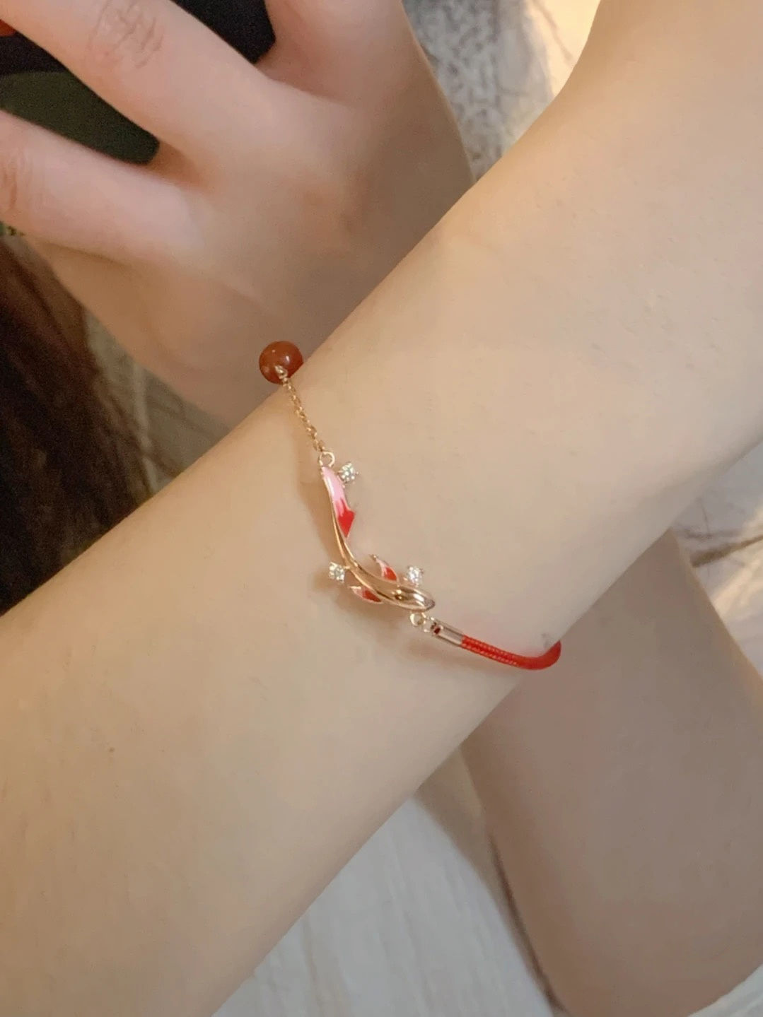 Koi red rope bracelet