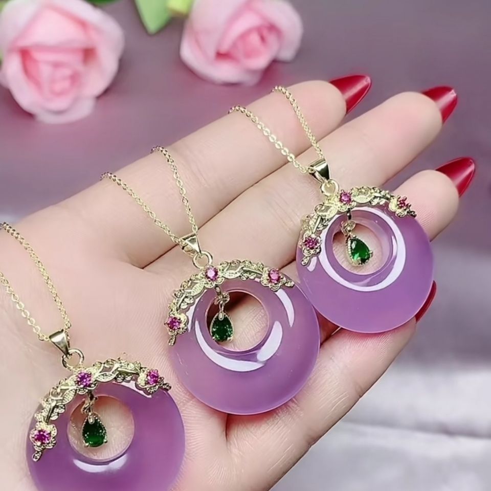 ring pendant earrings necklace suit