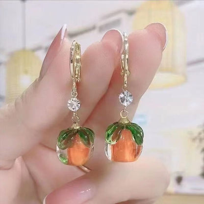 Lucky Persimmon earrings