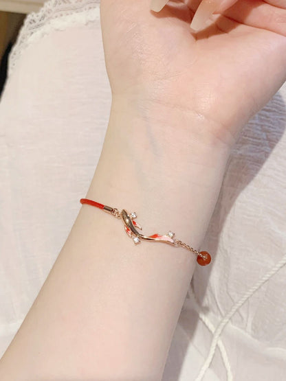 Koi red rope bracelet