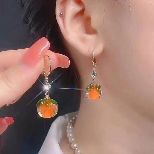 Lucky Persimmon earrings