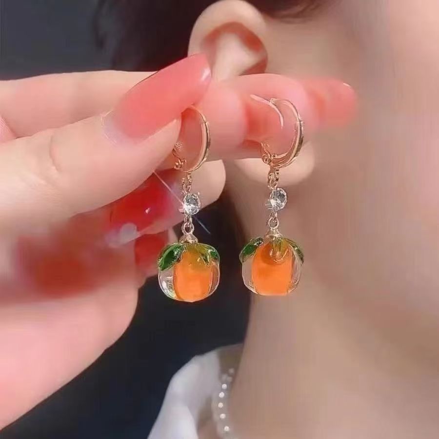 Lucky Persimmon earrings