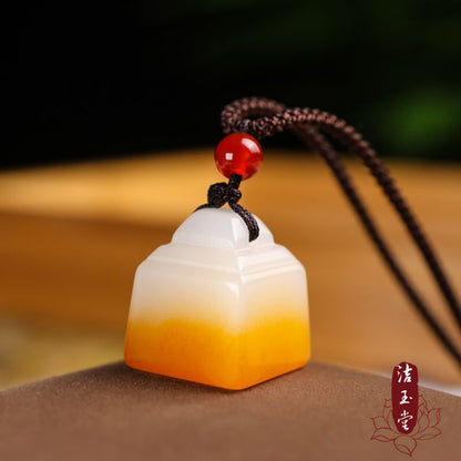 Jinsi jade seal pendant