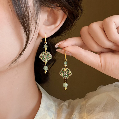 Xiangyun ruyi bead earrings