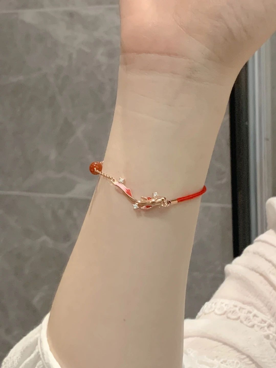 Koi red rope bracelet