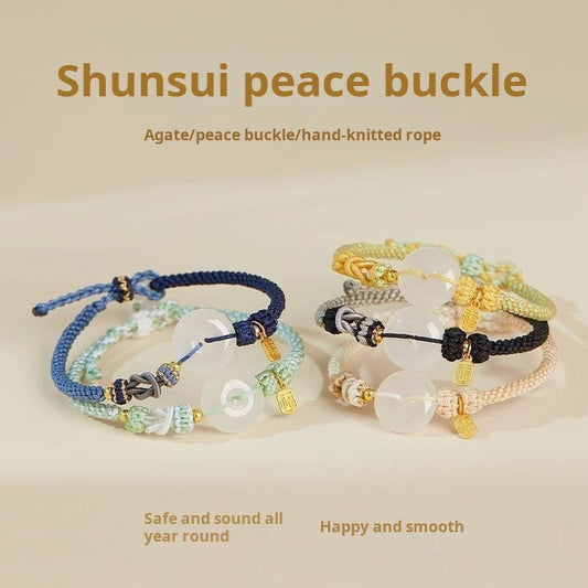 Peace buckle bracelet