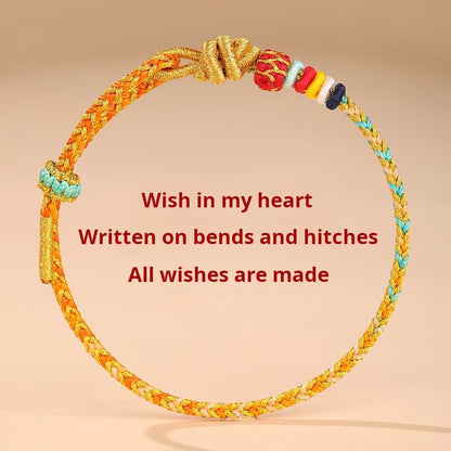 Colorful rope bracelet