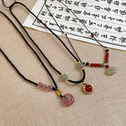 Peace buckle necklace