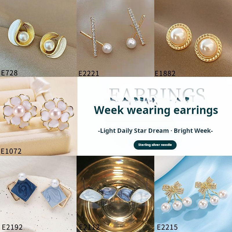 Week earrings