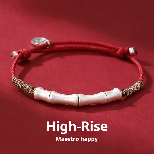 Bamboo red rope bracelet