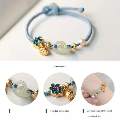 Peace buckle bracelet